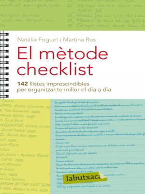 cover image of El mètode checklist